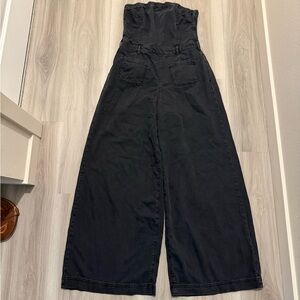Pilcro Black Strapless Jumpsuit